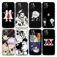 phone case for iphone 11 12 13 pro max 7 8 se xr xs max 5 5s 6 6s plus shell case soft tpu silicone cover anime hunter x hunters