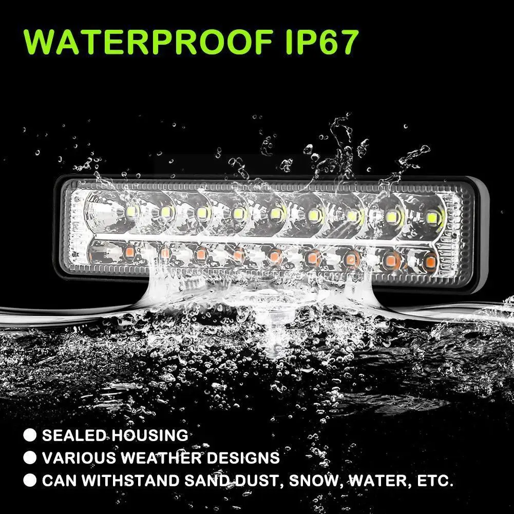 

1 PC Motorcycle LED Lights Daytime Running Lights Off-road Vehicle Camping Outdoor Waterproof Portable DC12V-60V Headlights W5Q9