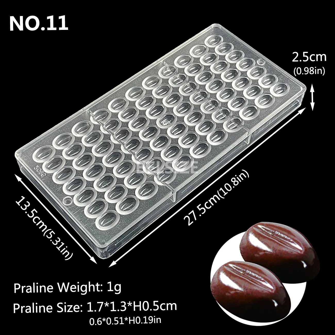 

Форма для шоколада BELSIZE прозрачная поликарбонат