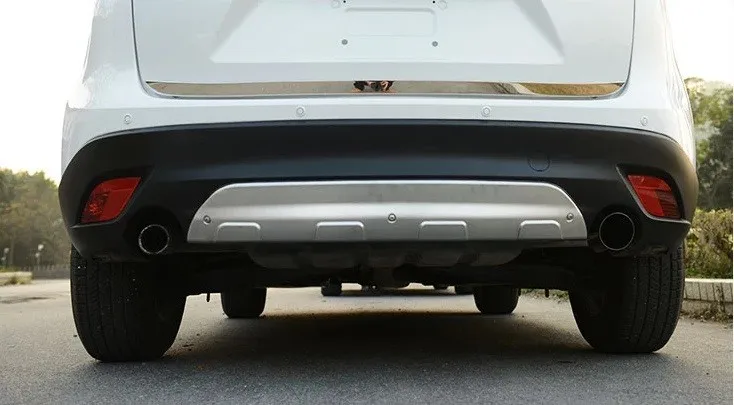 

2 шт./компл. защита переднего и заднего бампера из нержавеющей стали, противоскользящая пластина для Mazda CX-5 CX5 2011 2012 2013 2015 2014