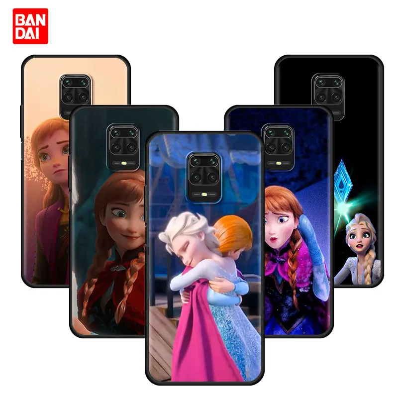 

Cover Case for Xiaomi Redmi Note 7 8 9 9s 10 11 8T 11T Pro Plus 5G 4G Soft Fashion Style Disney Frozen Princess Elsa Anna