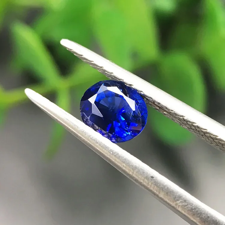Овальные подвески из натурального сапфира дизайн колец голого камня встроенный