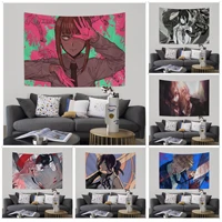 chainsaw man hippie wall hanging tapestries bohemian wall tapestries mandala japanese tapestry