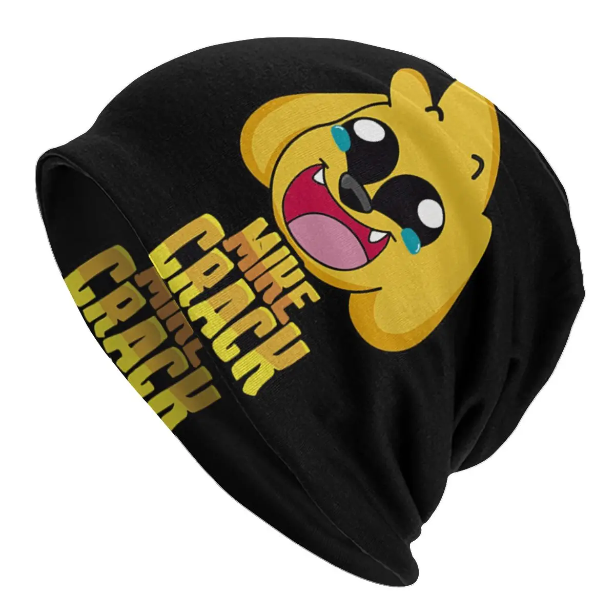 

Облегающая шапочка Mikecrack со смайликом, вязаная шапка для мужчин и женщин, зимние теплые шапочки унисекс в стиле хип-хоп, облегающие шапки