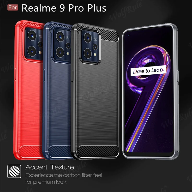 For Realme 9 Pro Plus Case Cover For OPPO Realme 9 Pro Plus Capas Shockproof Back TPU Soft Cover For Realme 9i 9 Pro Plus Fundas
