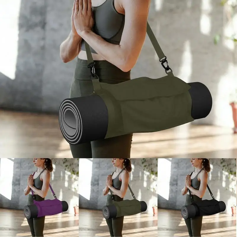 Multifunctional Yoga Mat Straps Full Zip Yoga Carrier Bag Adjustable Sports Sling Shoulder Carry Belt Exercise Fitness Yoga Belt