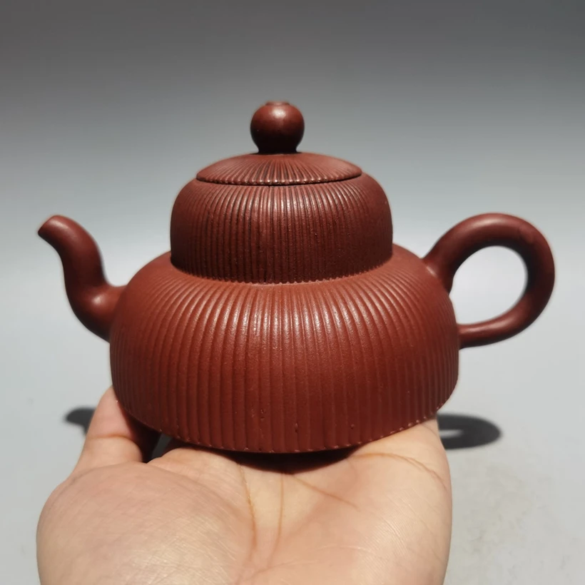 

Китайский исинский стеклянный горшок из красной глины с рисунком Gu Jingzhou 380CC