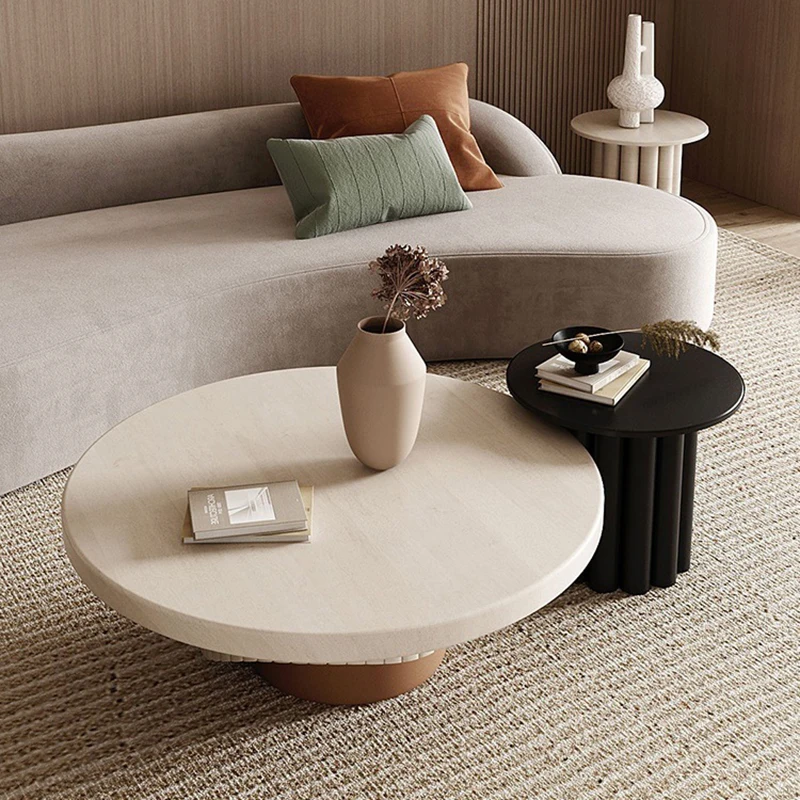 

Круглый зеркальный деревянный скандинавский роскошный современный простой дизайн журнальный столик для гостиной многофункциональные украшения для дома