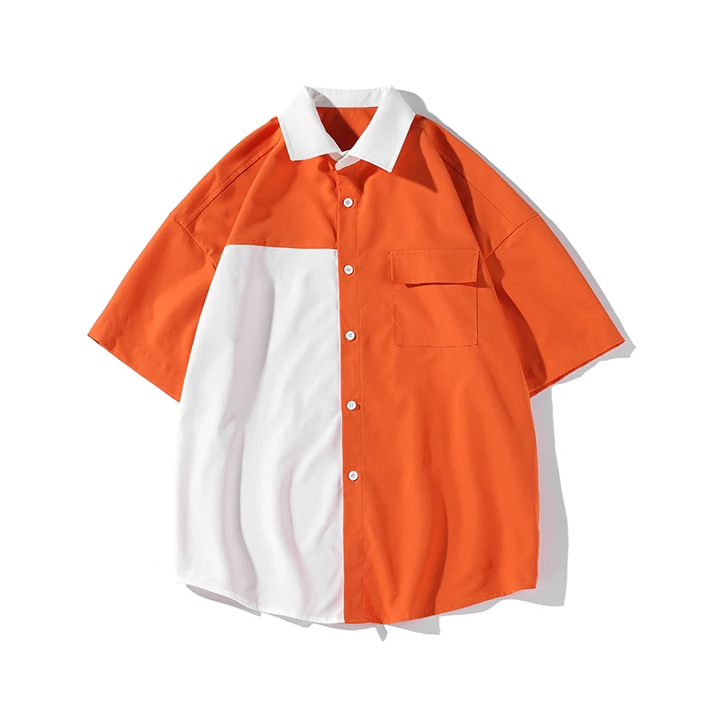 

Абсолютная новинка 2022, Пляжная летняя рубашка с коротким рукавом и цветочным принтом, с гавайским воротником, в Корейском стиле, мужская оде...