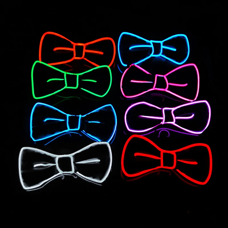 

LED Light Up Mens Bow Tie Novelty Necktie Luminous Flashing For Party Events Show Dance Party Christmas Evening Party Decoration
