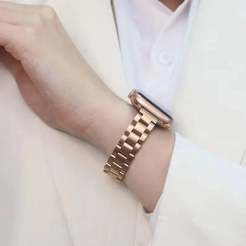 49mm Metal Band+Silicone Case for Apple Watch Strap 41mm 45mm 40mm 44mm Cover Correa Bracelet Series 8 7 6 SE 5 4 3 8 Ultra 42mm