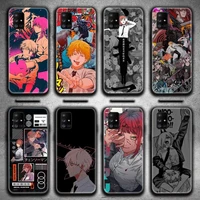 japan cartoon anime chainsaw man phone case for samsung galaxy a52 a21s a02s a12 a31 a81 a10 a30 a32 a50 a80 a71 a51 5g