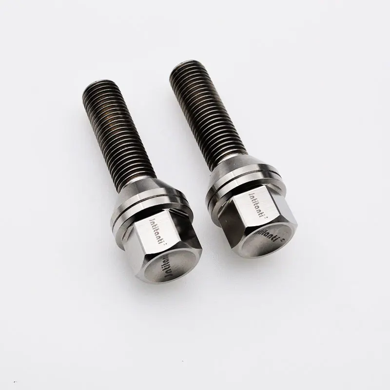 Титановый болт Jntitanti Gr5 для обода колеса титановый винт M12x1 5x35-50 мм бесплатная