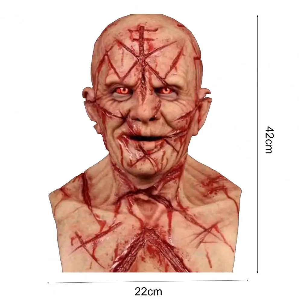 

High-quality Face Cover Gifts Halloween Latex Face Cover Cosplay Prop Realistic Safe Festival Face Cover for Party