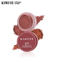 kimuse lip mud lipstick 5 colors sexy red mousse cheek lip tint gloss long lasting waterproof lip cheek makeup women cosmetics