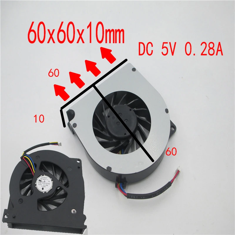 Вентилятор для видеокарты DC 5V 7210 6010 UDQFLZH25DAS UDQFRZH15DAS UDQFRZH17DAS UDQFZYH06DAS 3 шт. | Компьютеры