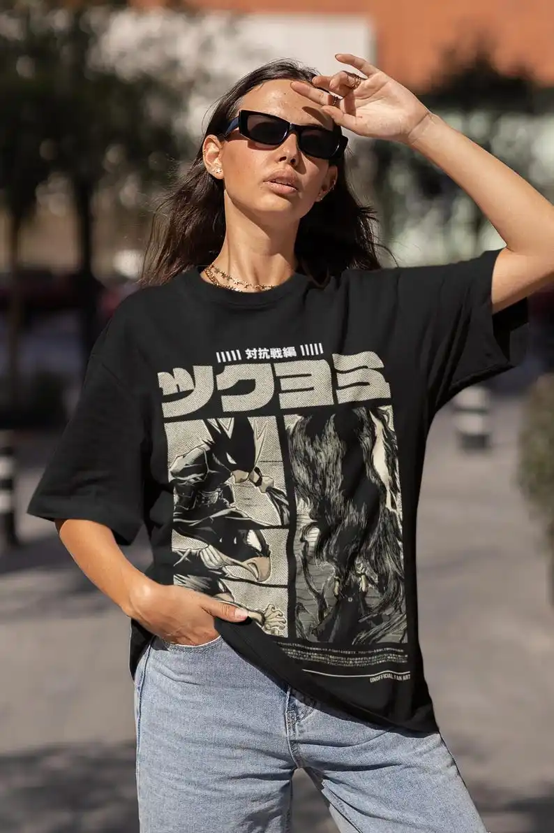 Винтажная специальная футболка аниме унисекс рубашка аниме-манга трекге для