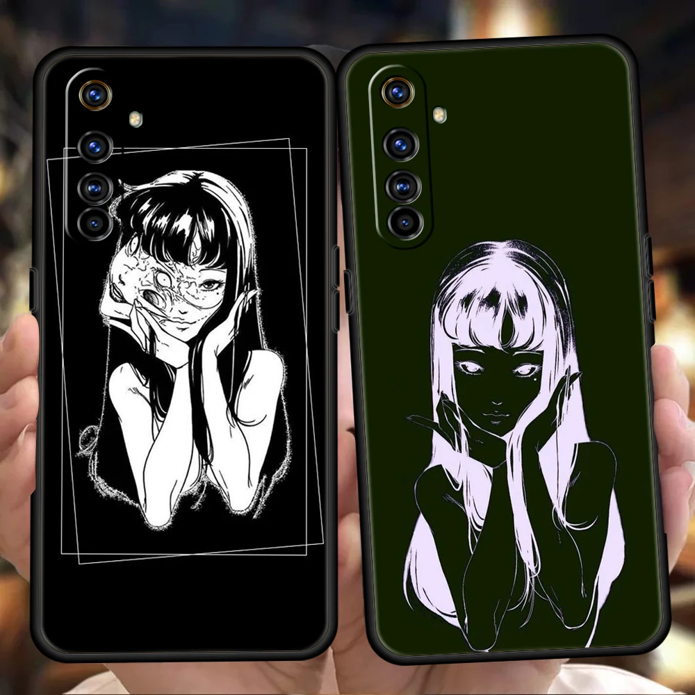 

Junji Ito Terror Horror Phoen Case Cover For Realme 8i 9i 9 8 7 6 Pro C25 C21 C11 C3 GT2 10 Pro Plus 5G Silicon Shockproof Shell