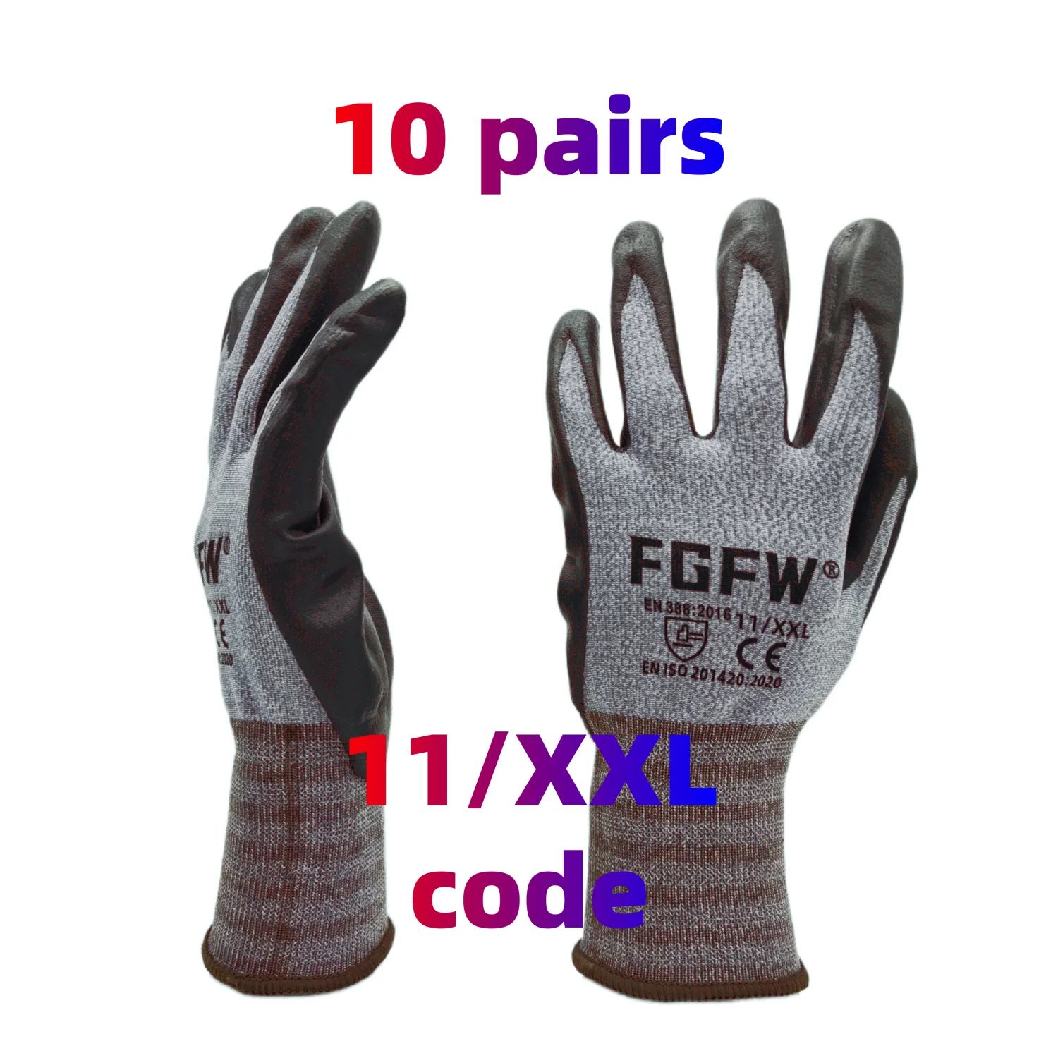 

FGFW Нитриловые Рабочие Перчатки EN388 Lv4