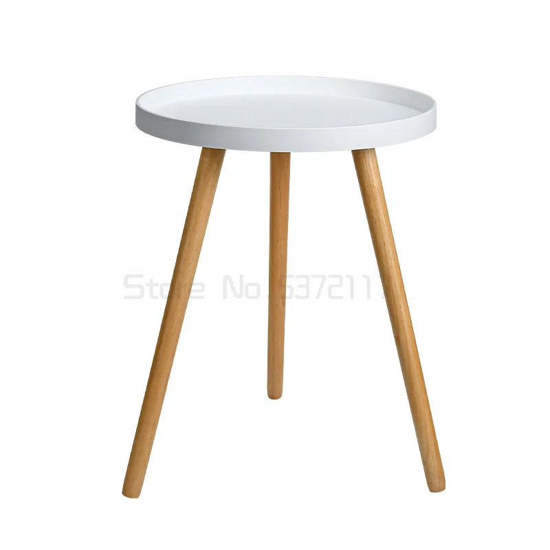 

Nordic simple round tea table modern Mini round table living room sofa side table balcony small tea table