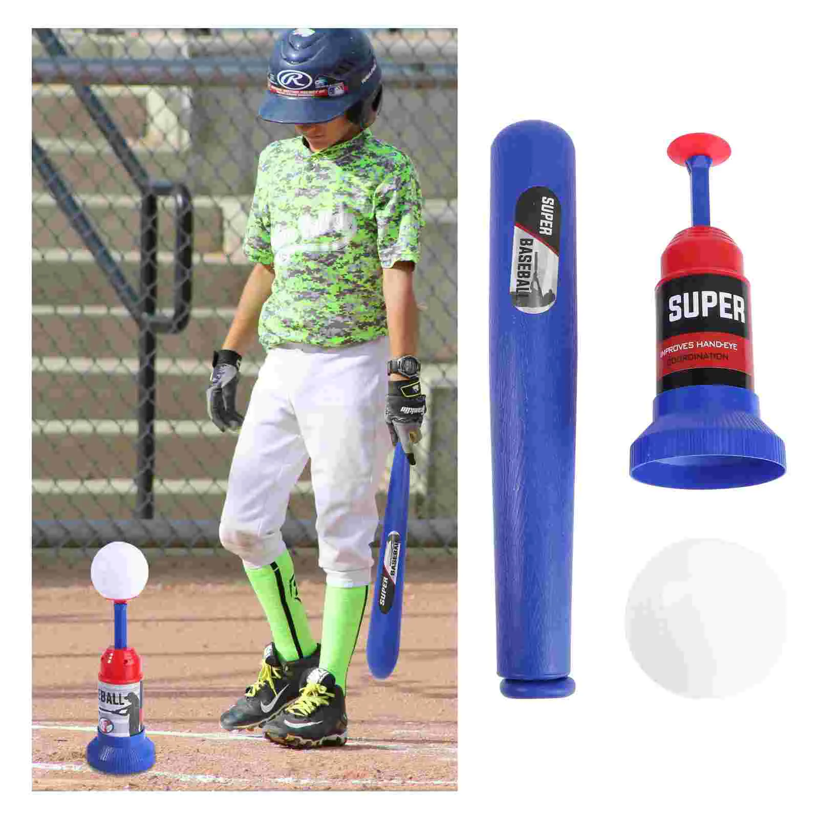 

Automatic Launcher Baseball Bat Toys Baseball Trainer Practice Toy for Toddlers Kids