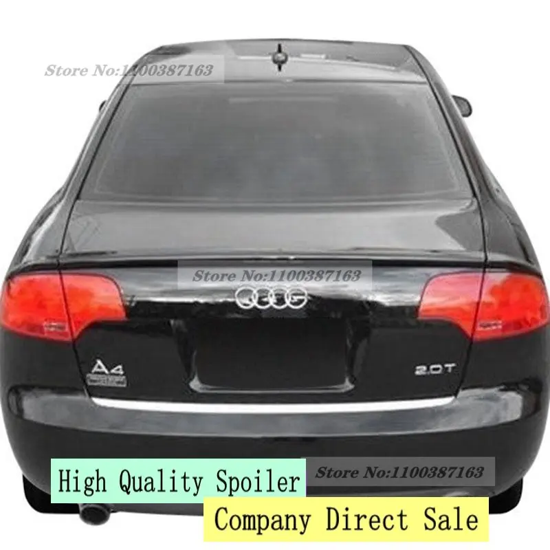 

Спойлер для Audi A4 B7 2009-2014 из АБС-пластика, цветной задний спойлер для крыла автомобиля, 3 шт.