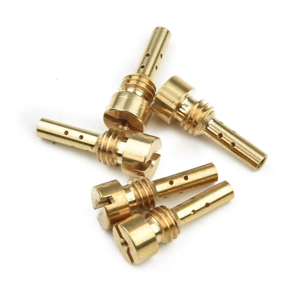 

5PCS Motorcycle Carburetor Slow Pilot Injection 4.5mm For Keihin CV CVK FCE CARB N424-25 Nozzle Size 31 33 34 37 39 41 43 44 46