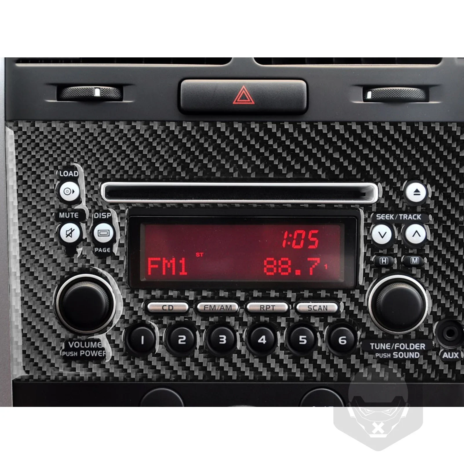 Для Suzuki Grand Vitara 2006-2013 автомобильные аксессуары из настоящего углеродного волокна