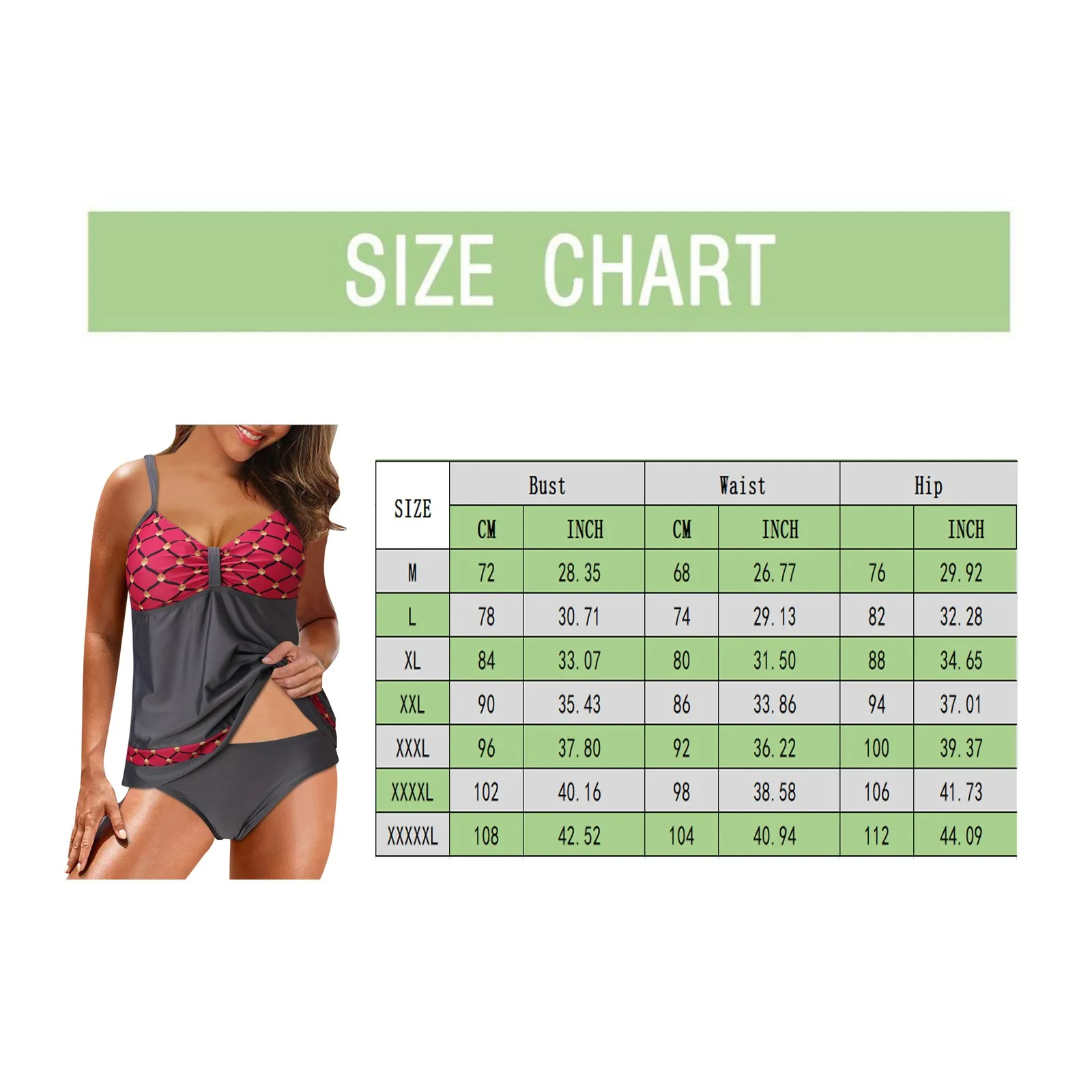 Купальник женский с треугольным принтом купальник из двух предметов танкини