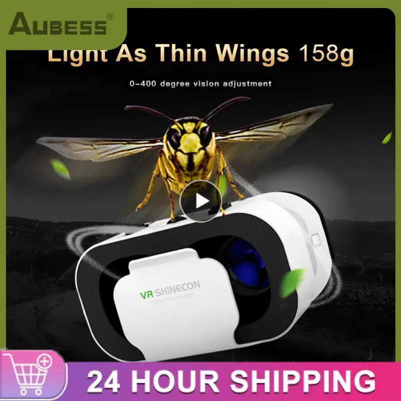 

Adjustable Pupil Distance Vr Glasses Black White Optical Lens Vr Elastic Band Design Virtual Reality Helmet Shinecon G06e Vr