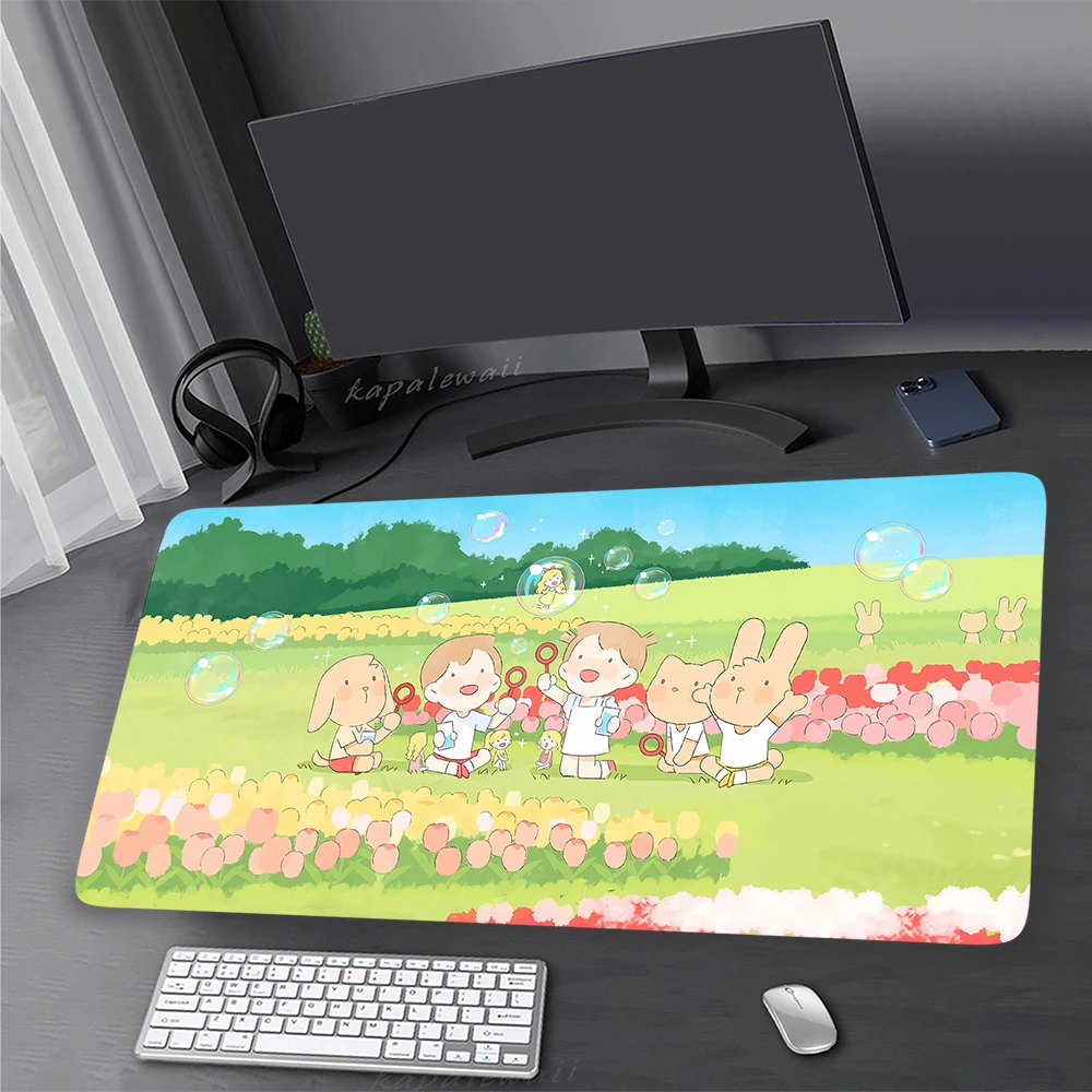 

Kawaii Cute Mouse Pad Grande Gaming Mousepad Anime Mouse Mat Gamer Keyboard Pads XXL 900x400mm Mousepads Home Office Carpet