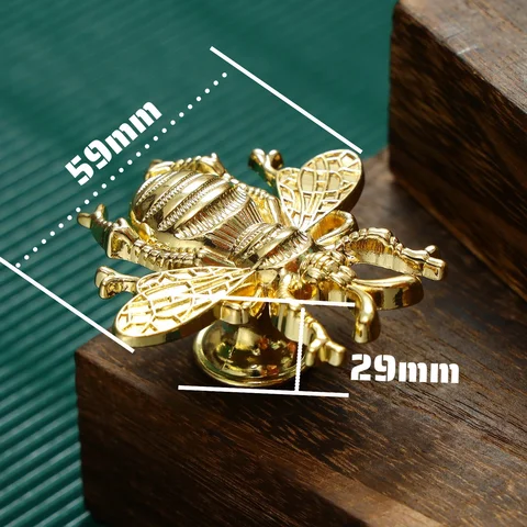 1pc Bee Shape Wardrobe Knob Furniture Handles Door Knobs and Handles Cabinet Kitchen Cupboard Drawer Pulls Home Deco