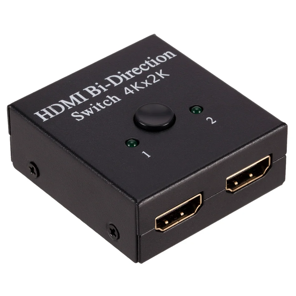 WVVMVV 4K 3D HDMI переключатель 2 порта двунаправленный 1x2 / 2x1 сплиттер порты Sup Ultra HD 1080P HDR