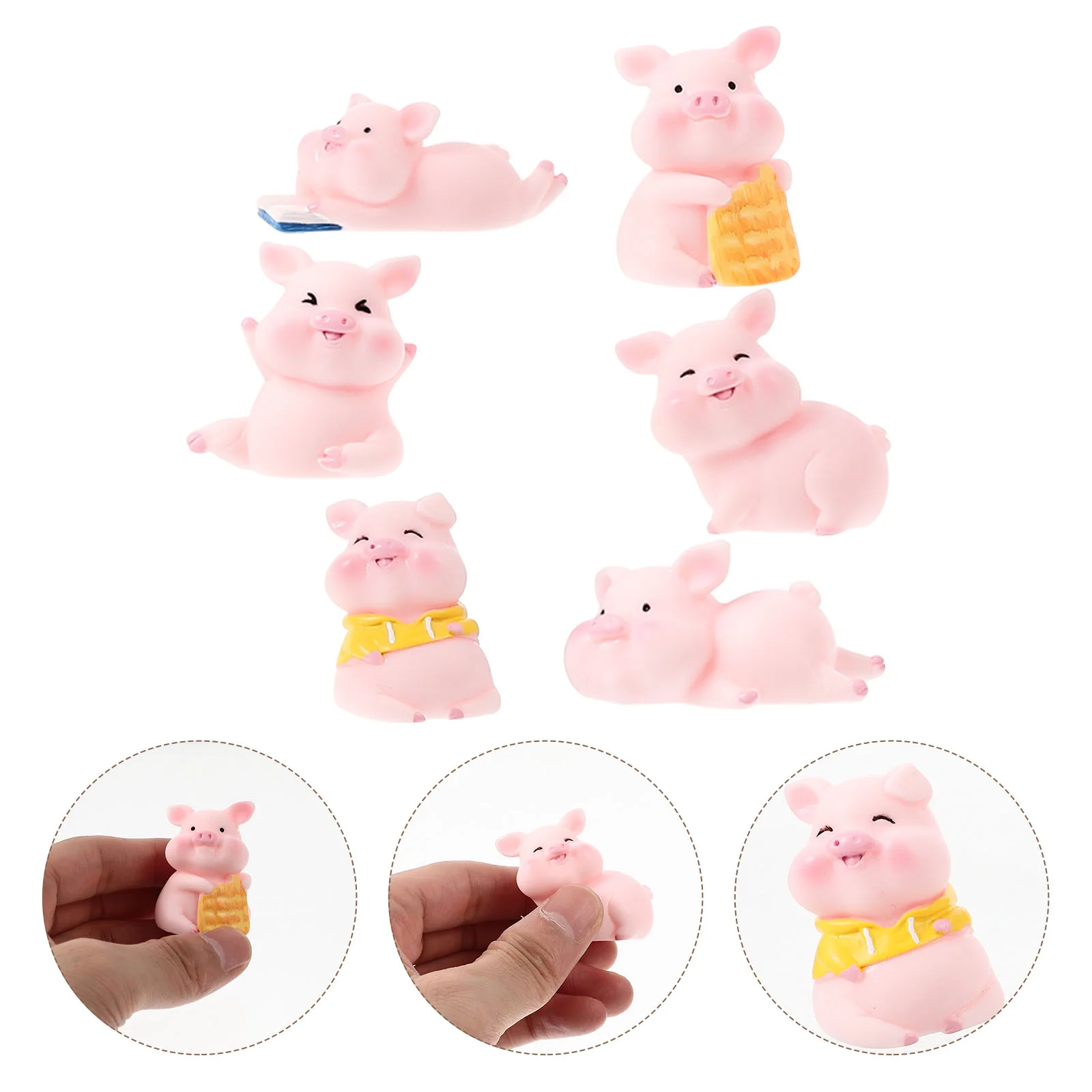

Figurines Miniature Sculpture Car Dashboard Statue Bookshelf Figurine Farm Decor Desktop Ornament Landscape Figure Toys