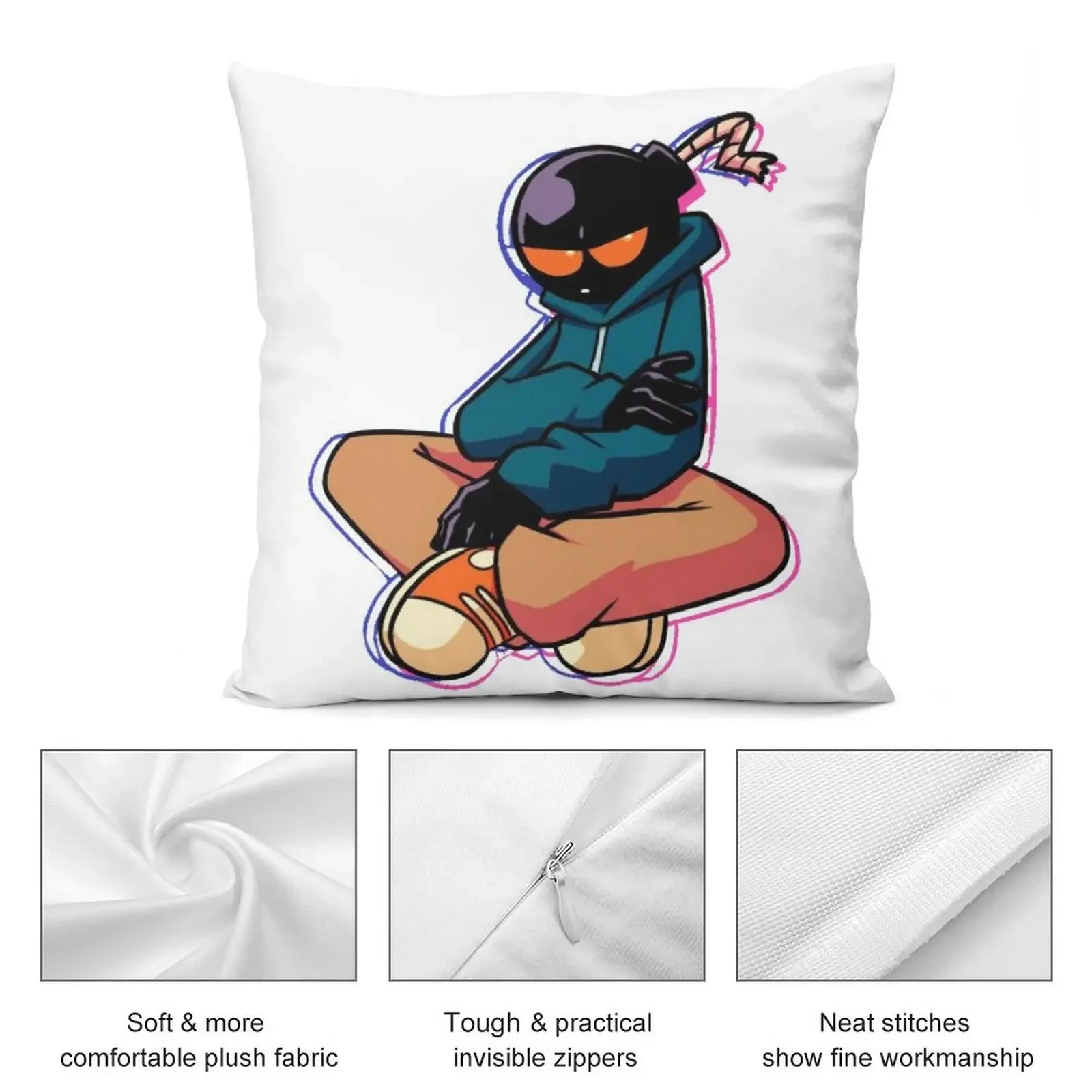 Whitty (Friday Night Funkin) декоративная подушка чехлы для диванов гостиной мраморный чехол