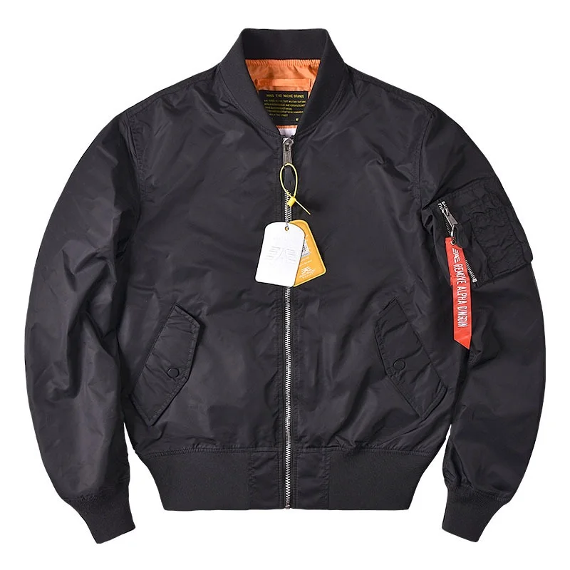 Новинка брендовая демисезонная модная мужская куртка-пилот Alpha Martin MA1 Военная