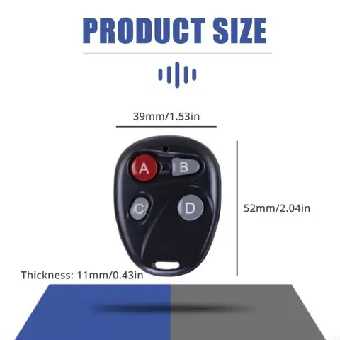 Пульт дистанционного управления U4LD 4 кнопки 315/433 МГц