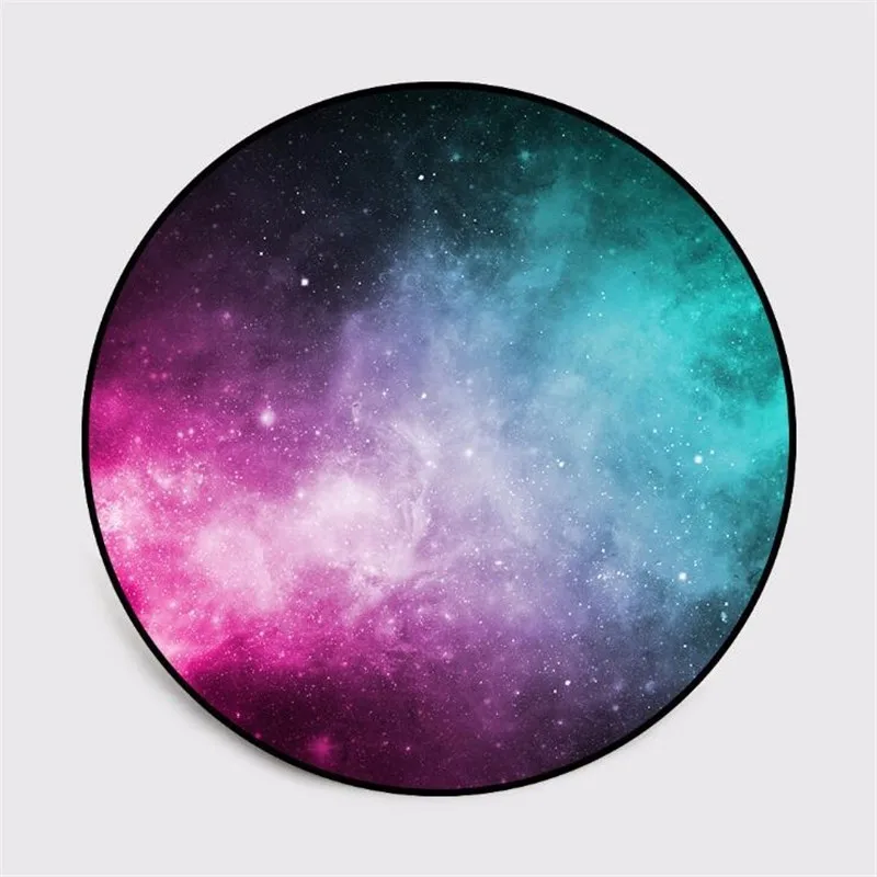 

Напольный коврик для стула, украшение для дома, круглая ковровая дорожка для детской комнаты, для Вселенной, планеты, ковер для гостиной, нес...