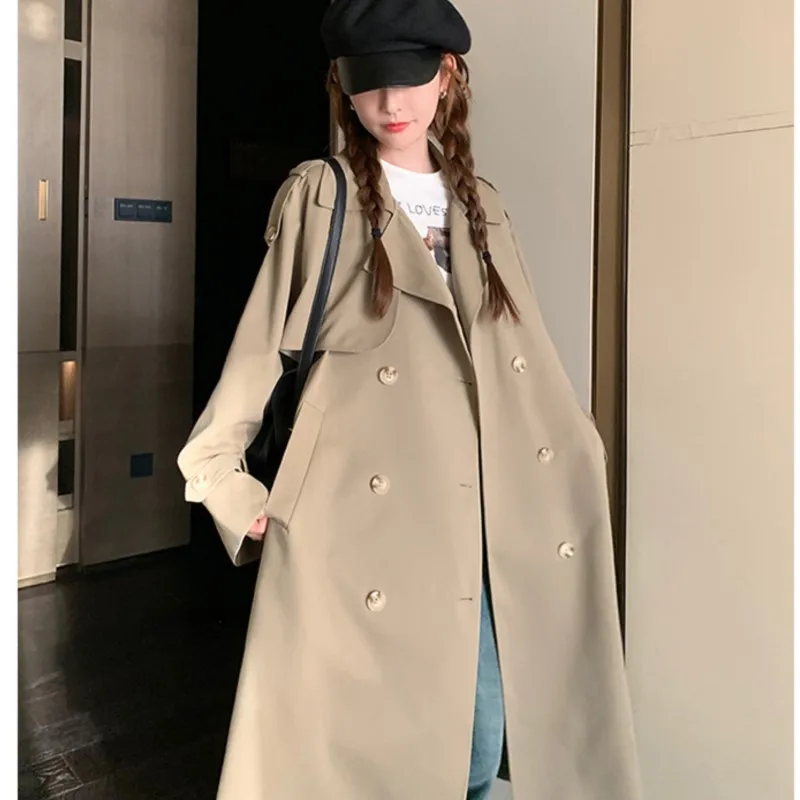 Johnature 2024 модная универсальная осенняя одежда новый повседневный Тренч средней