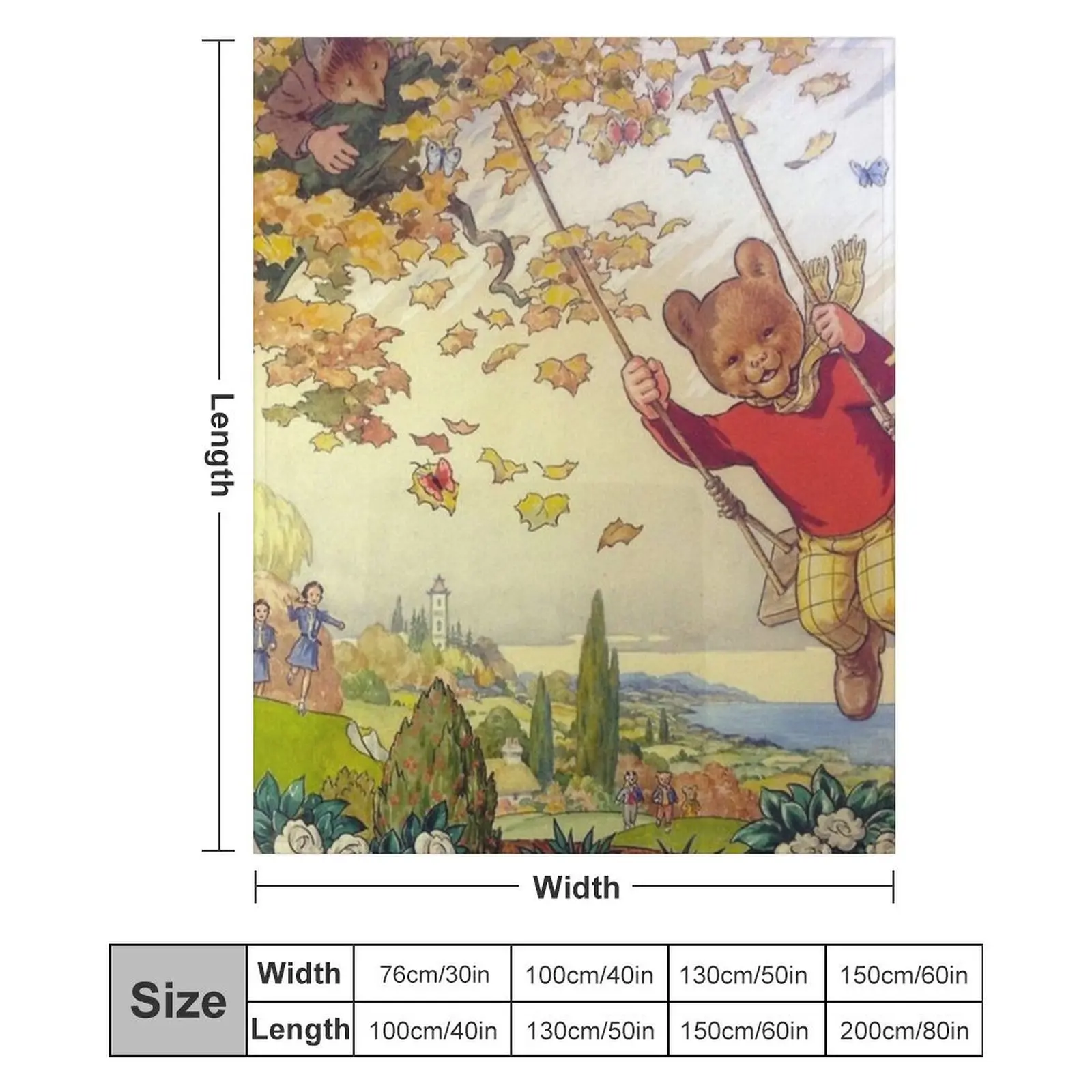 Одеяло с медведем Руперта теплое зимнее одеяло одеяла