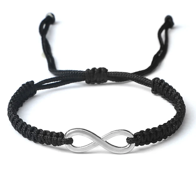 

Charm Couple Bracelet Handmade Braided Rope Infinity Friendship Adjustable Bracelets&Bangles For Women Men Fashion Jewelry Gifts