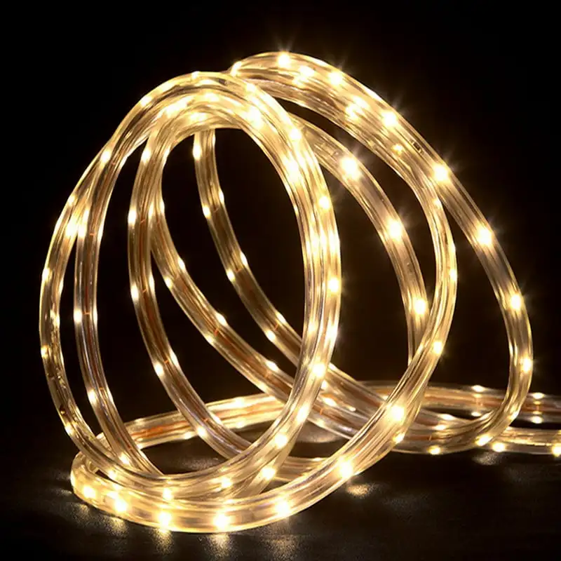 

"Marvelous Warm White LED Christmas Rope Lights - Perfect for Beautifying Your Home for the Holidays!"
