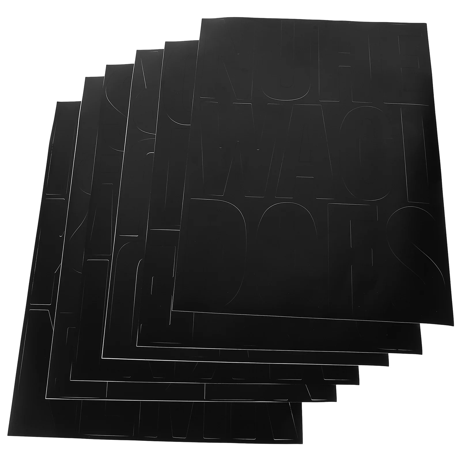 

6 Sheets Stickers Water Bottle Letter Letters Crafts Doorplate Alphabet Decals Number Mailbox Journal Supplies