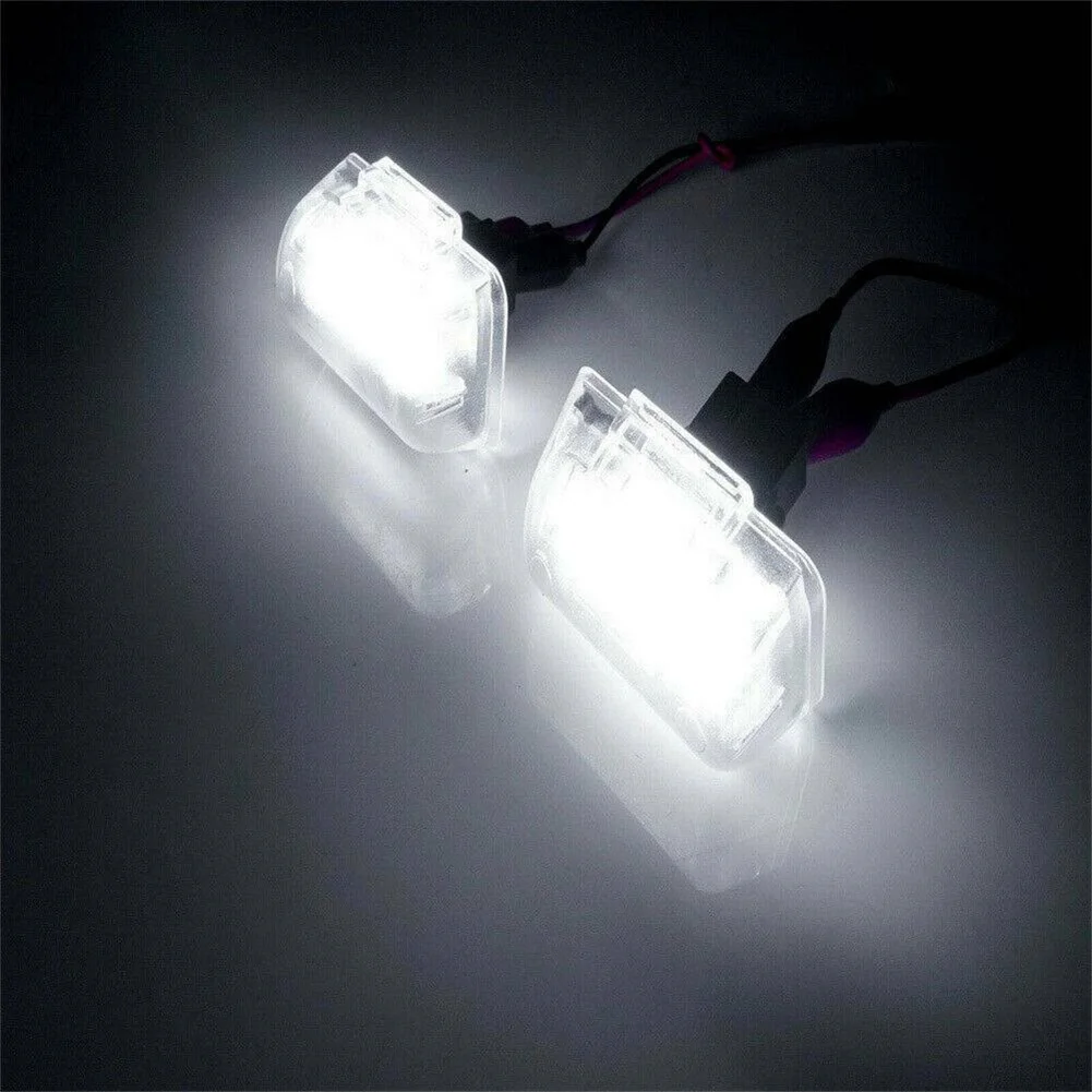 

High Quality Car License Plate Light Led White Number 2 Pins Accessories For Tourneo Connect PC Flame Retardant