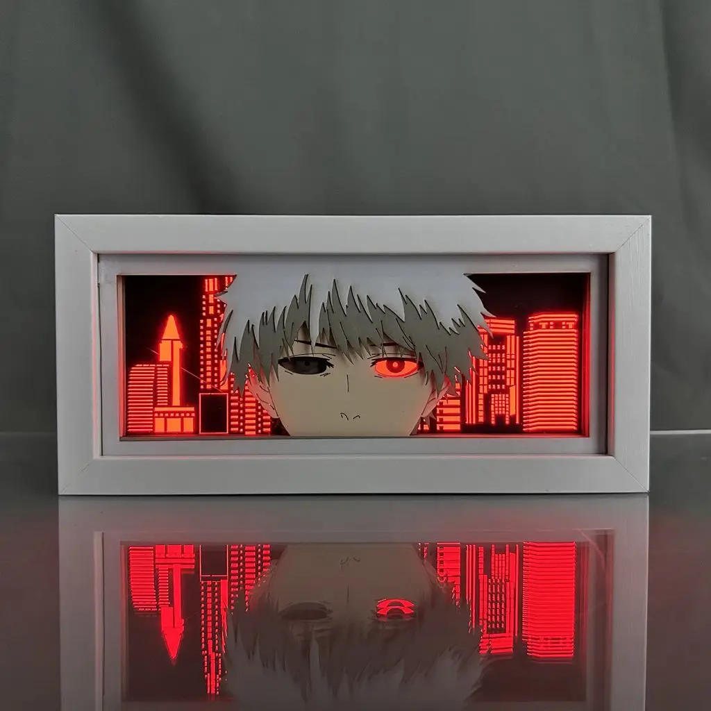 Японская Tokyo Ghoul Kaneki Ken бумажная скульптура фонарь аниме охватывающий Ночник