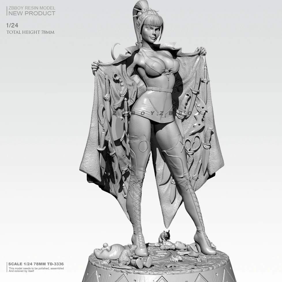 

1/24 Variety Woman Resin Figure Soldier TD-3336