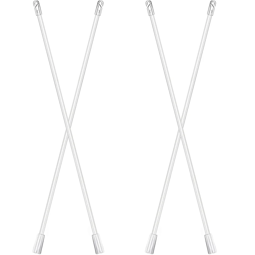 

4 Pcs Window Covers Home Venetian Blind Rod Vertical Blinds Wands Drapery Replacement Handle 34.5X1CM Control White Plastic