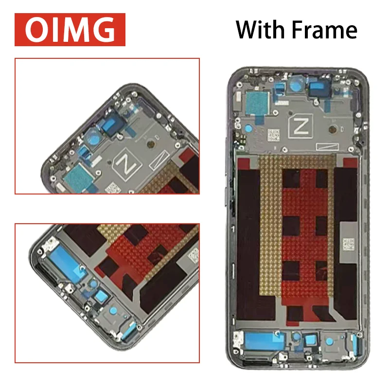 Фото 6.59-дюймовый AMOLED-дисплей для Oppo Reno13 Reno 13 5G, сенсорный экран в сборе с рамкой (CPH2689 PKM110) №4