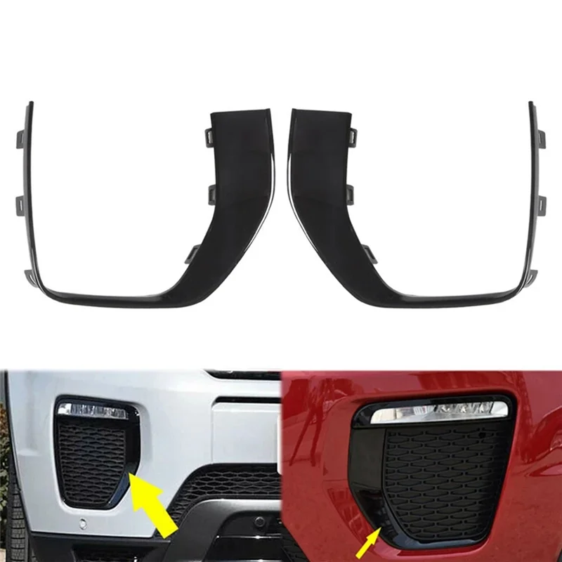 

LR079387 Car Front Right Bumper Fog Light Cover Driving Lamp Grille for Land Rover Range Rover Evoque 2016-2019