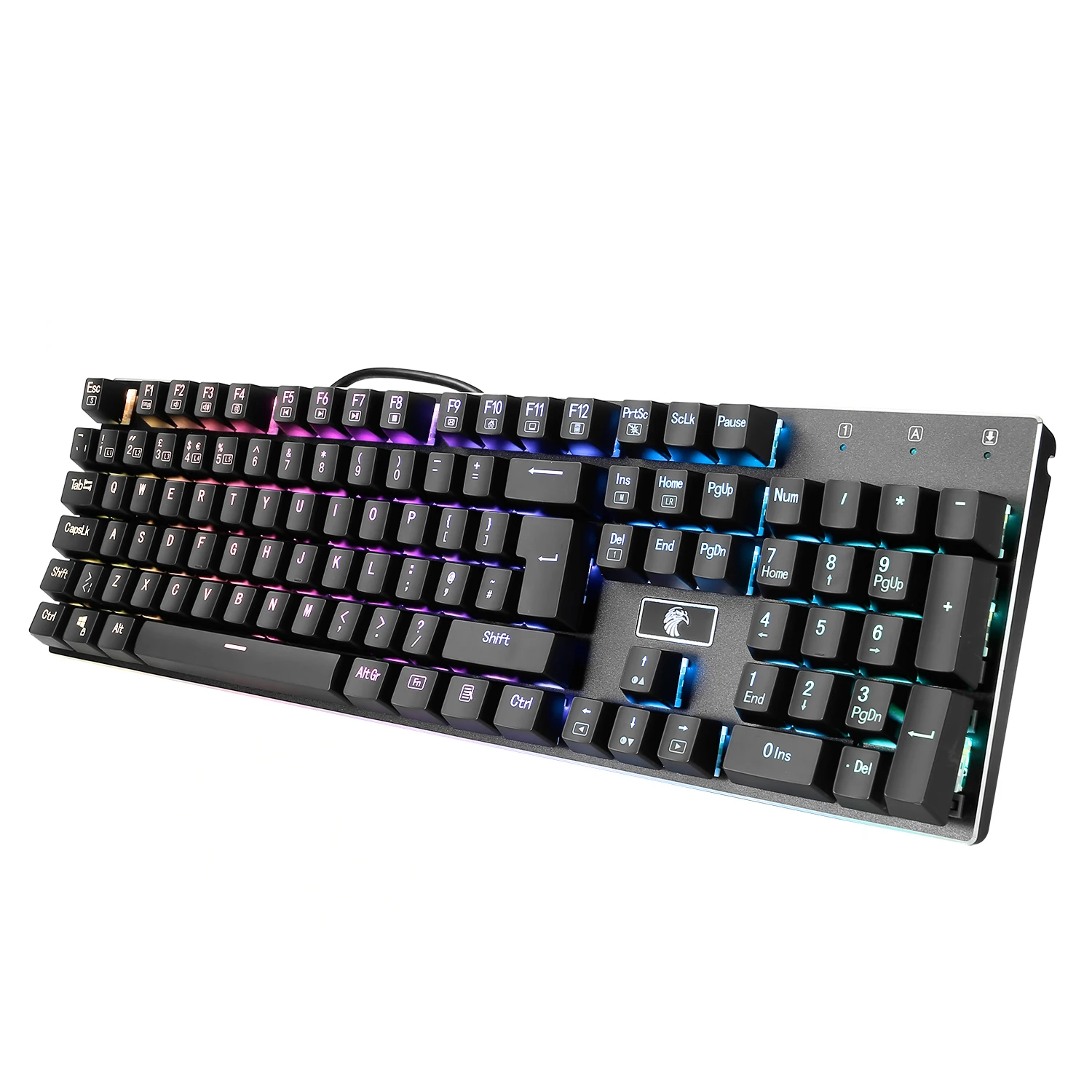 Механическая игровая клавиатура с RGB-подсветкой: английская раскладка, 105 клавиш, защита от фиктивных нажатий, эргономичный дизайн для набор...
Механическая игровая клавиатура с RGB-подсветкой: английская раскладка, 105 клавиш, защита от фиктивных нажатий, эргономичный дизайн для набор...
